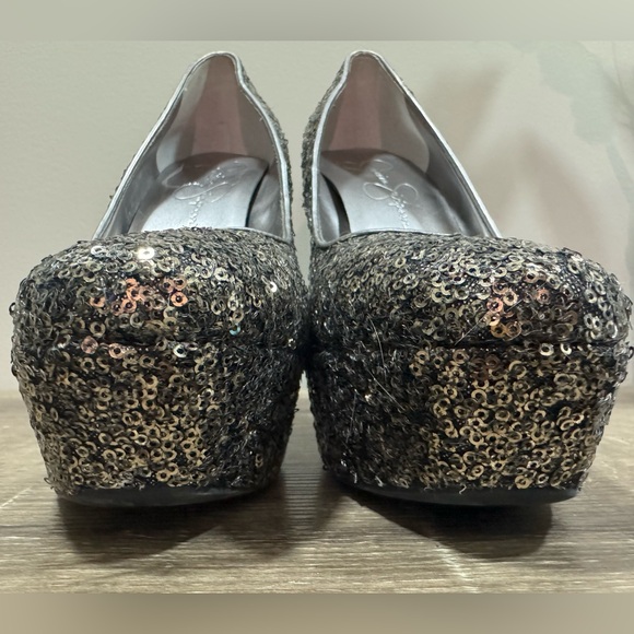 Jessica Simpson Sequin Platform Heels - Picture 4 of 6